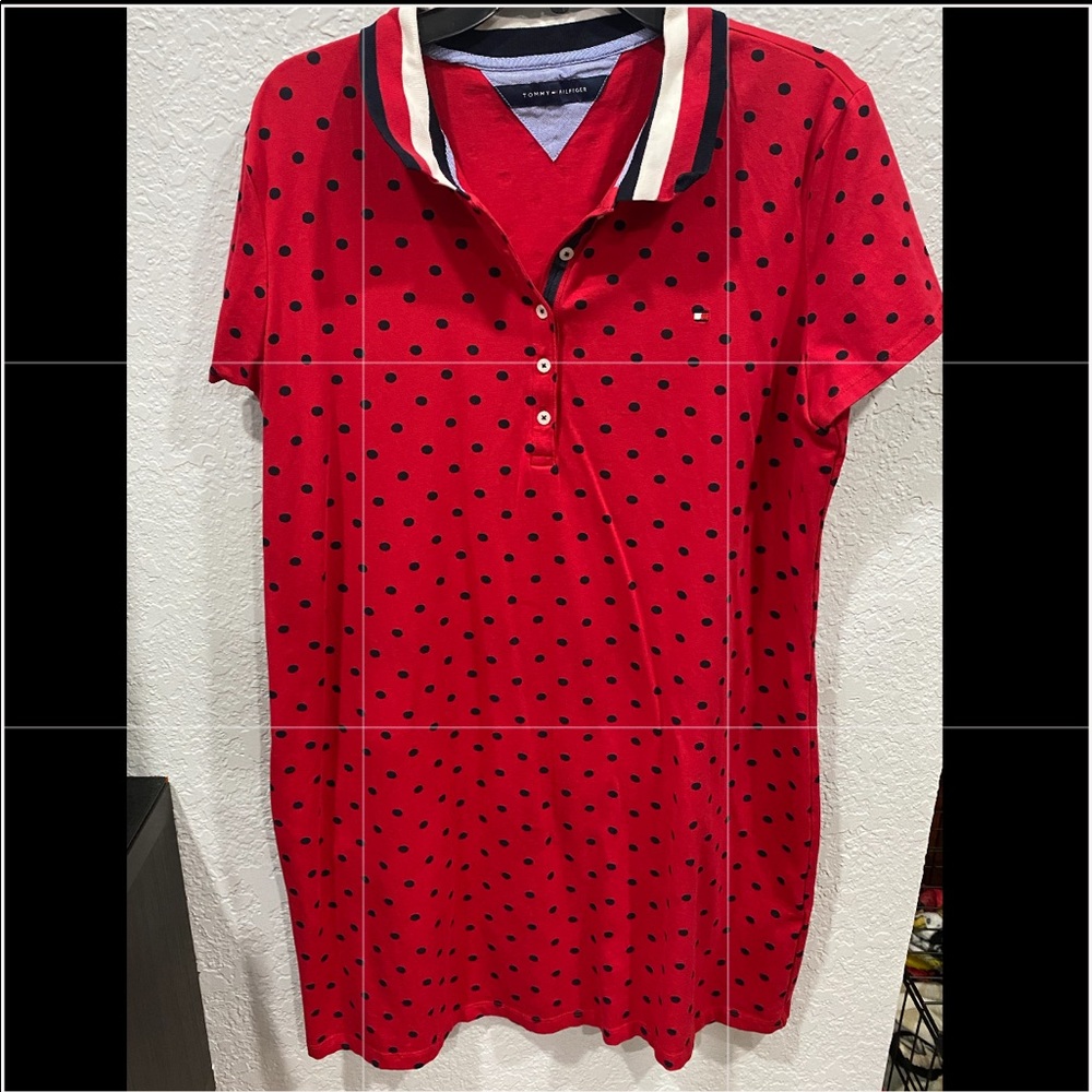 Polka Dotted Tommy Hilfiger Red Dress